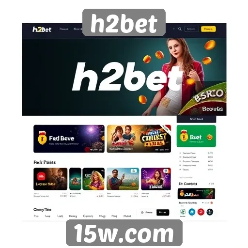 interface do site h2bet é intuitiva e fácil de navegar